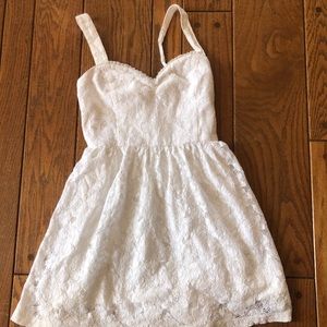 Hollister White lace dress